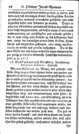 §. 6. Beruff zum amt nach Straßburg. Annehmung des gradus doctoratus. Heyrath
