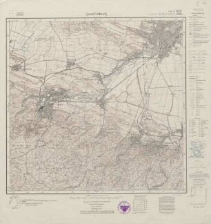 4232 (alte Nr.: 2381) Quedlinburg, Meßtischblatt (4cm - Karte)
