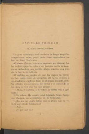Capítulo primero - El barco contrabandista