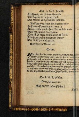 Der LXIII. Psalm.