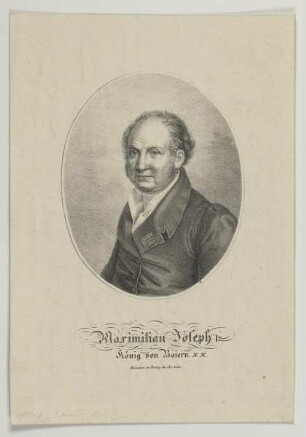 Bildnis des Maximilian Joseph I.te, König von Baiern