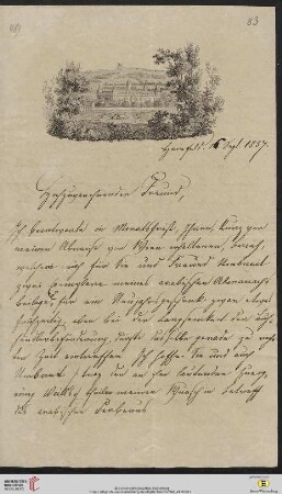Brief von Joseph von Hammer-Purgstall an Friedrich Creuzer