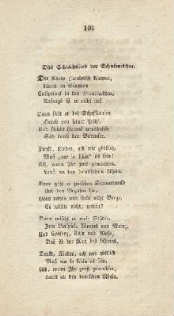 Das Schlachtlied der Schulmeister