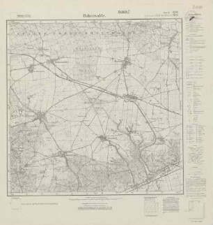 3256 (alte Nr.: 1703) Hohenwalde, Meßtischblatt (4cm - Karte)