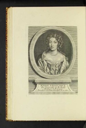 Marie Angelique. De Scorraille de Rousille. Duchesse de Fontanges.