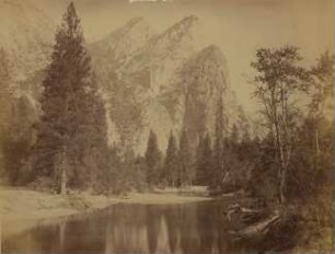Yosemite Valley: the "Three Brothers" : 3750 feet above valley
