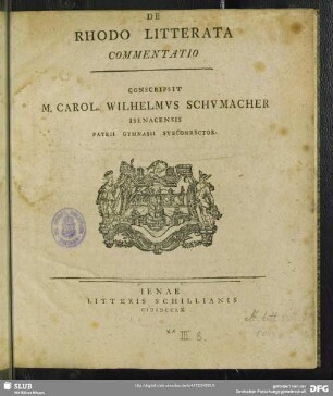 De Rhodo Litterata Commentatio