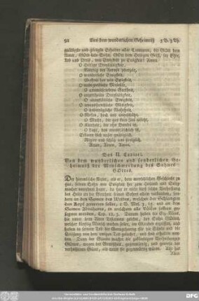 Das II. Capitel. Von dem wunderlichen und sonderlichen Geheimniß der Menschwerdung des Sohnes Gottes.