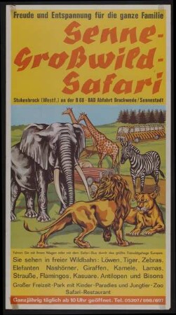 Senne-Großwild-Safari, Stukenbrock, ohne Jahr