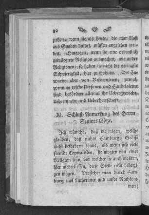 XI. Schluß-Anmerkung des Herrn Seniors Götze.