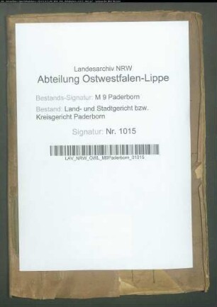 Eximierte Grundstücke im Gerichtsbezirk Salzkotten