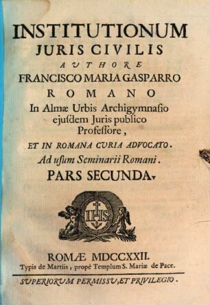 Institutiones iuris civilis, 2