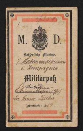 Kaiserliche Marine 6. Kompagnie I. Matrosendivision