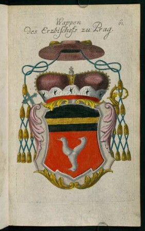 67, Wappen des Erzbischofs zu Prag