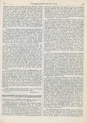785-787 [Rezension] Schilling, Werner, Feuerbach und die Religion