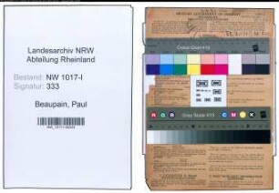 Entnazifizierung Paul Beaupain , geb. 06.10.1896 (Lehrer)