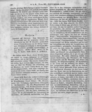 Troschel, M.: Lehrbuch der Chirurgie. Bd. 3. Berlin: Enslin 1840
