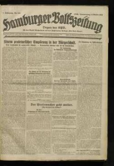 Hamburger Volkszeitung : kommunistische Tageszeitung für Hamburg und Umgebung