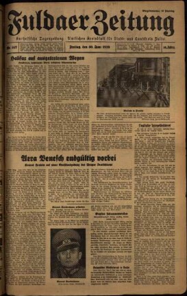 Ausgabe vom Freitag, den 30. Juni 1939.