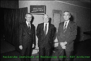 Festkolloquium für Prof. Erwin Willy Becker (Leiter des Instituts für Kernverfahrenstechnik (IKVT)) anlässlich seines 65. Geburtstages in der Aula der Schule für Kerntechnik (SKT)