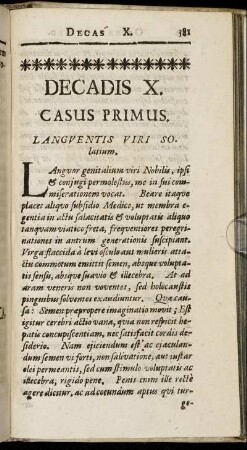 Casus Primus. - Casus Quintus.