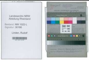 Entnazifizierung Rudolf Linden , geb. 09.03.1901 (Spediteur)