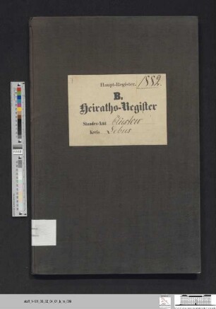 Heiratsregister Kliestow 1882