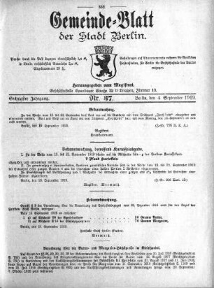 1919,37: Nr. 37, 14. September 1919