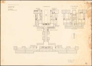 Krankenhaus: Hauptgebäude: Grundriss der Untergeschosse 1:200