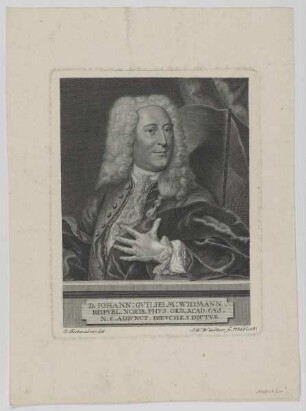 Bildnis des Iohann Gvilielm Widmann