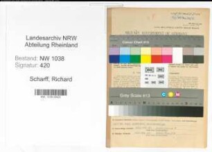 Entnazifizierung Richard Scharff , geb. 17.07.1897 (Beamter)