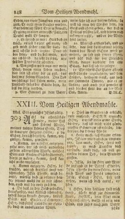 XXIII. Vom Heiligen Abendmahle.