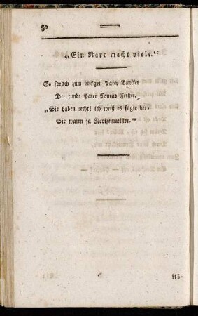 "Ein Narr macht viele." - Lied am Ende des Studierjahres zu singen.