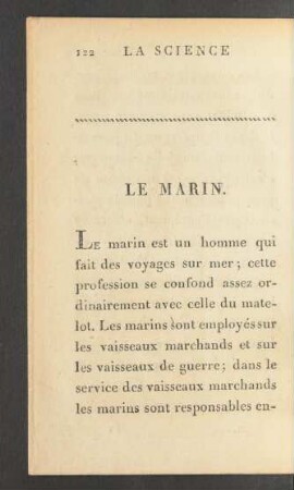Le marin.