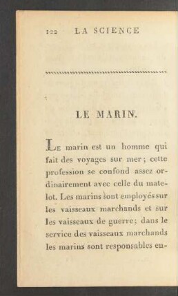 Le marin.