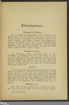 Fleischspeisen