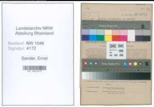 Entnazifizierung Ernst Sander , geb. 11.02.1902 (Landwirt)