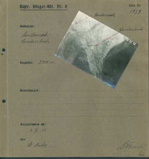 Foto des Geländes zwischen Sondernach und Landersbach (Luftbild)