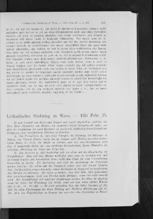 Livländischer Städtetag zu Wave. - 1514 Febr. 25.