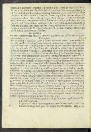 Elegantiae diffinito ac regulae quae ad superiores epistolas faciunt. Libellus secundus: