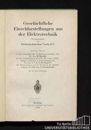 Zur Geschichte des Freileitungs-Isolators