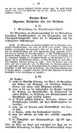I. Mitwirkung der Staatsanwaltschaft.