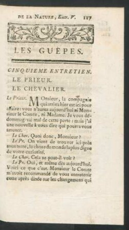 Cinquieme entretien. Les Guèpes.