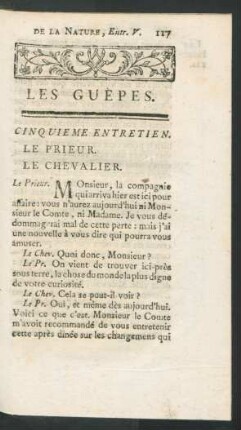 Cinquieme entretien. Les Guèpes.