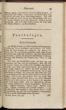 Toxikologie.