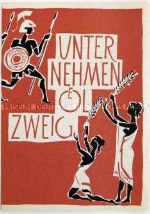 Programmheft des Stadttheaters Cottbus zu dem Stück "Unternehmen Ölzweig"