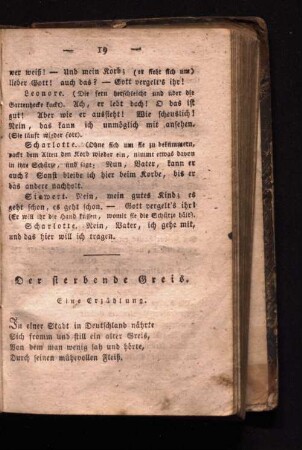 Der sterbende Greis.