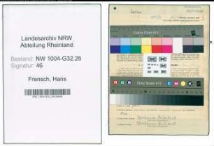 Entnazifizierung Hans Frensch , geb. 15.06.1896 (Stadtsekretaer)