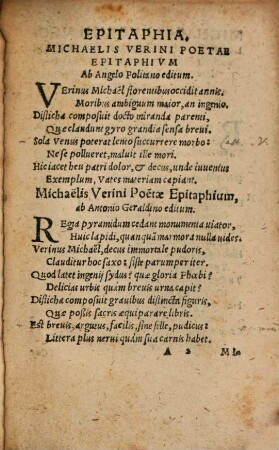 Michaelis Verini Poetae Christiani De Puerorum Moribus Disticha ...