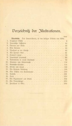 Verzeichniß der Illustrationen